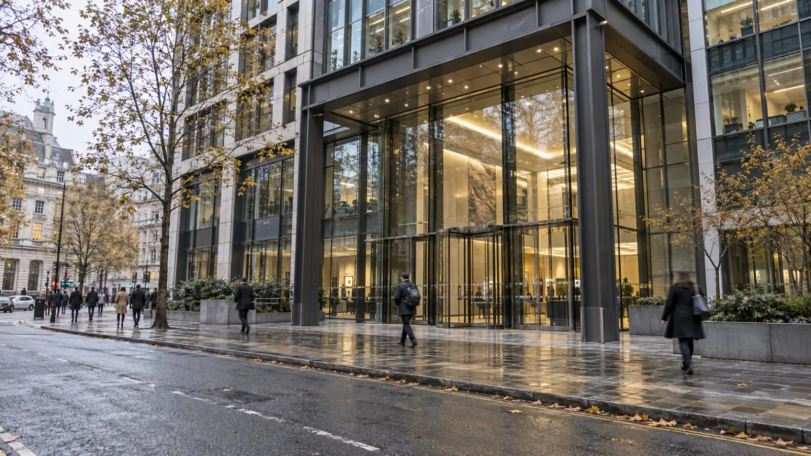 The London Metal Exchange headquarters stands at Finsbury Square in the City of London. (AI-generated image / EconoTimes)