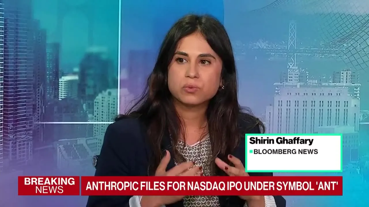 Bloomberg Technology broadcast. (Screen grab)