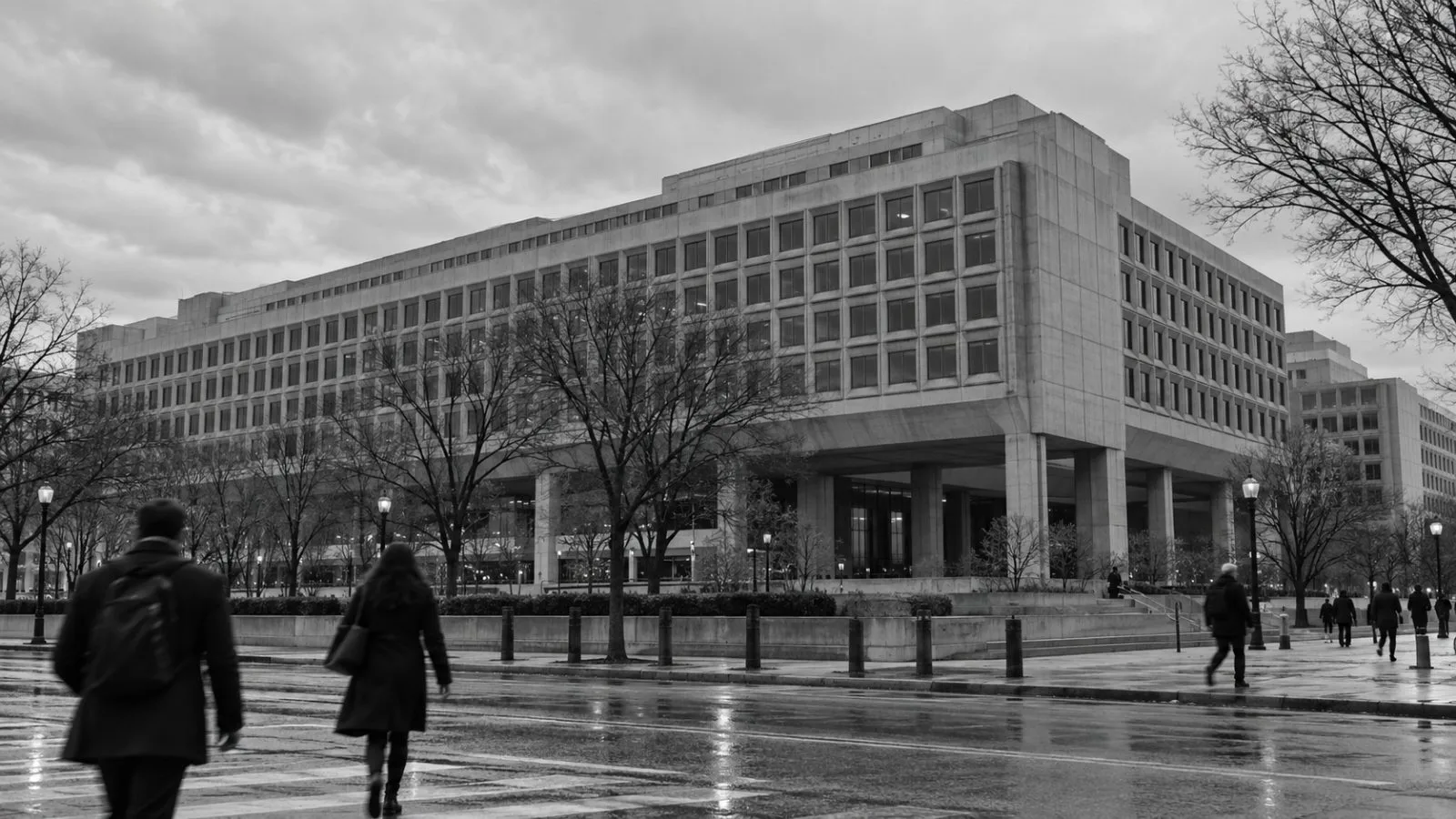 Pedestrians pass the Department of Energy headquarters in Washington, D.C. (AI-generated image / EconoTimes)