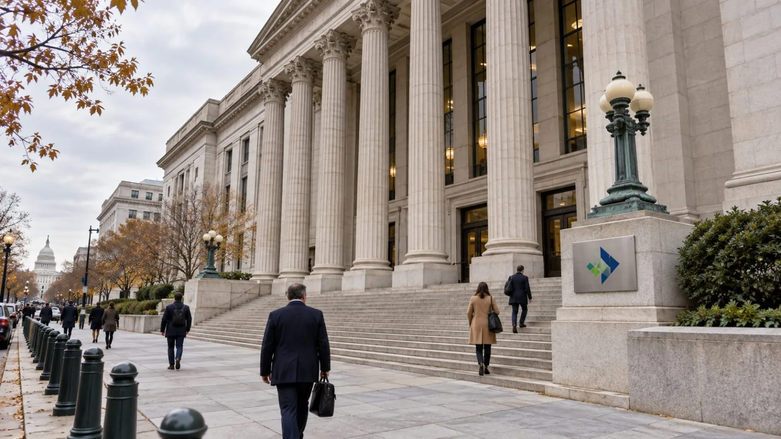 The U.S. Securities and Exchange Commission headquarters stands along a Washington, D.C., street. / EconoTimes.ai