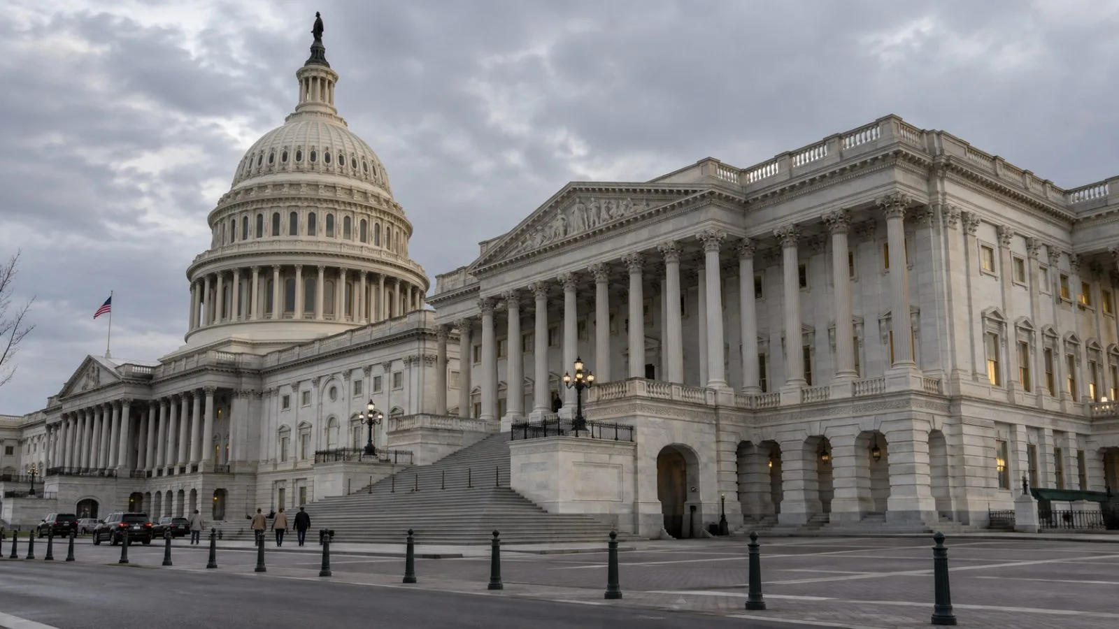 The U.S. Capitol’s House wing stands beneath an overcast sky in Washington, D.C. (AI-generated image / EconoTimes)
