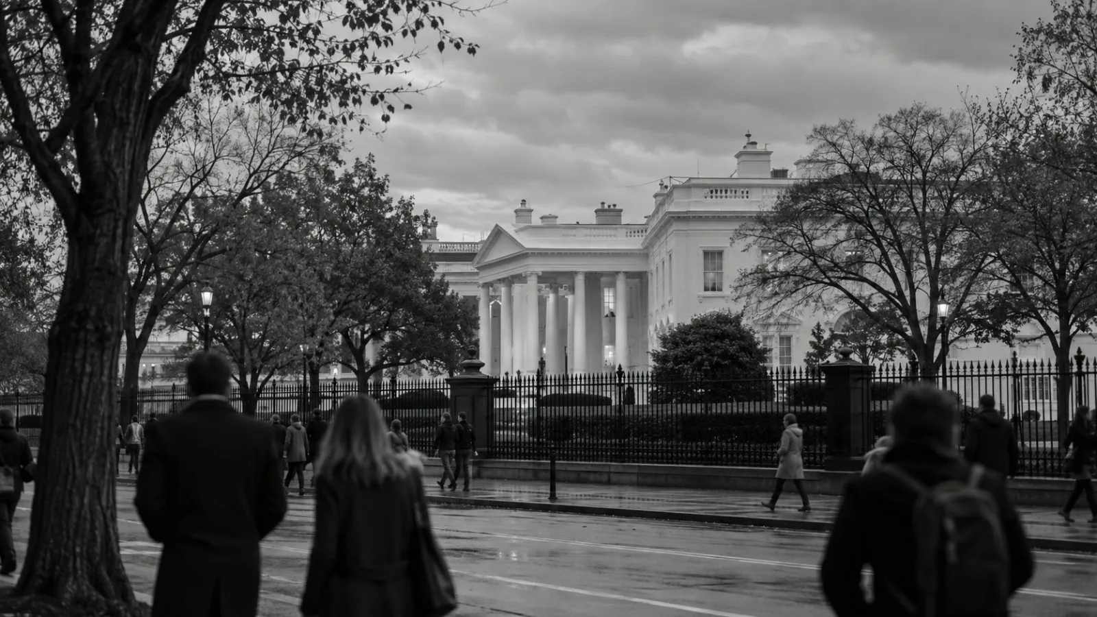 The White House stands behind its iron fence on Pennsylvania Avenue in Washington, D.C. (AI-generated image / EconoTimes)