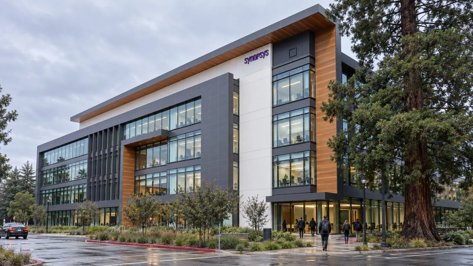 Employees enter an office building in Sunnyvale, California, in the morning. / EconoTimes.ai
