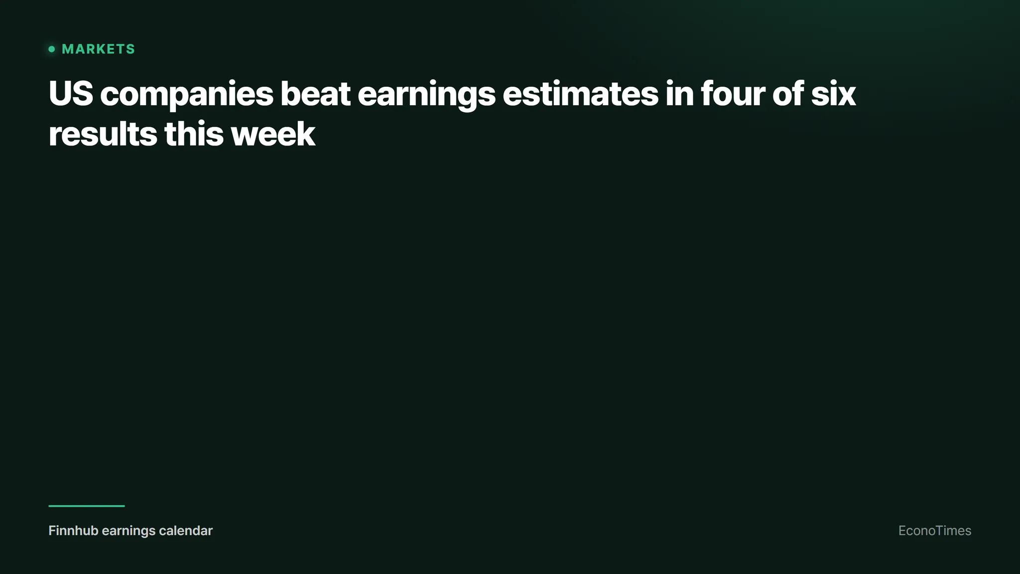 Finnhub earnings calendar. (EconoTimes)