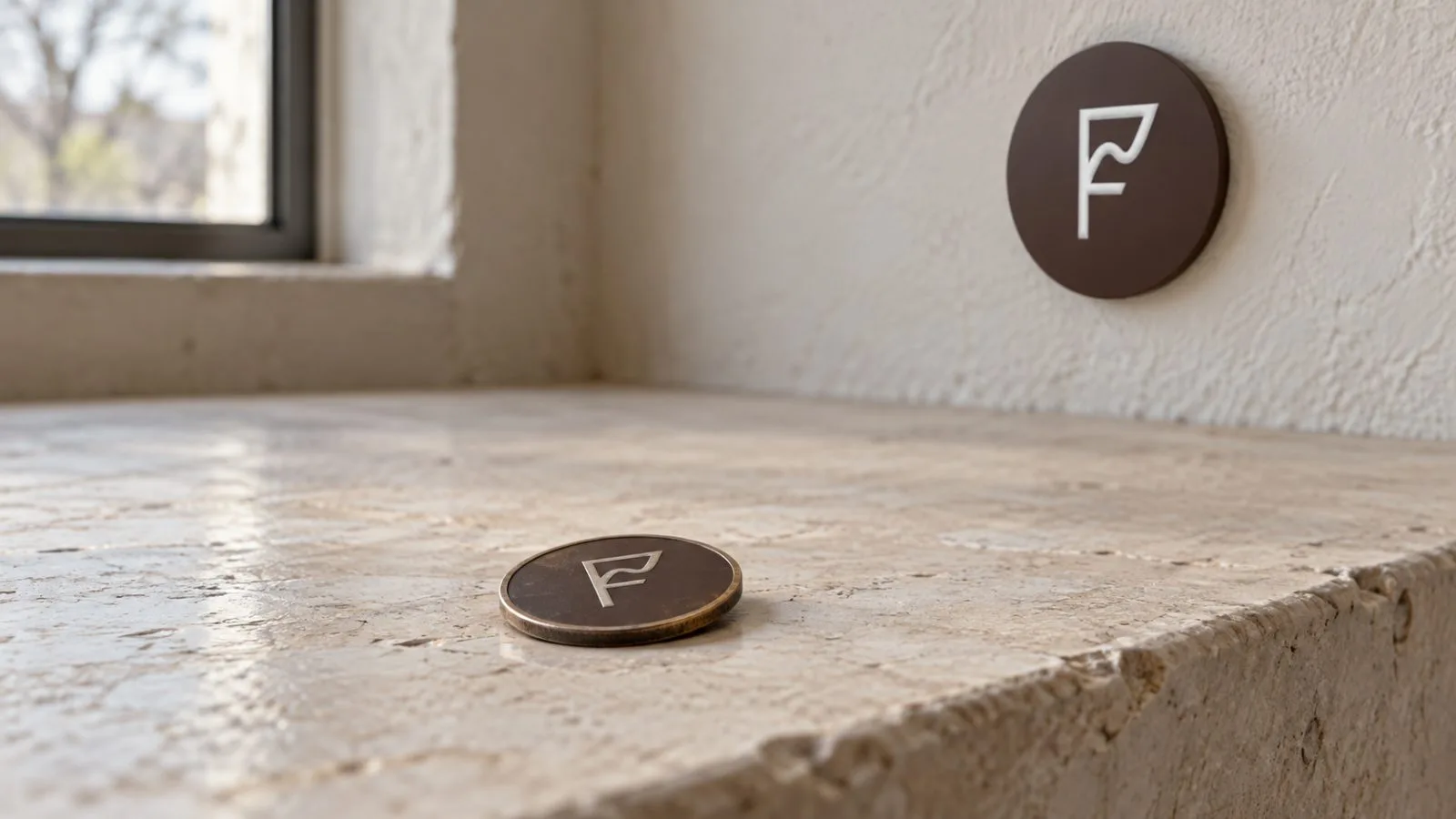 A small blank token rests near the edge of a pale surface in an editorial graphic. / EconoTimes.ai