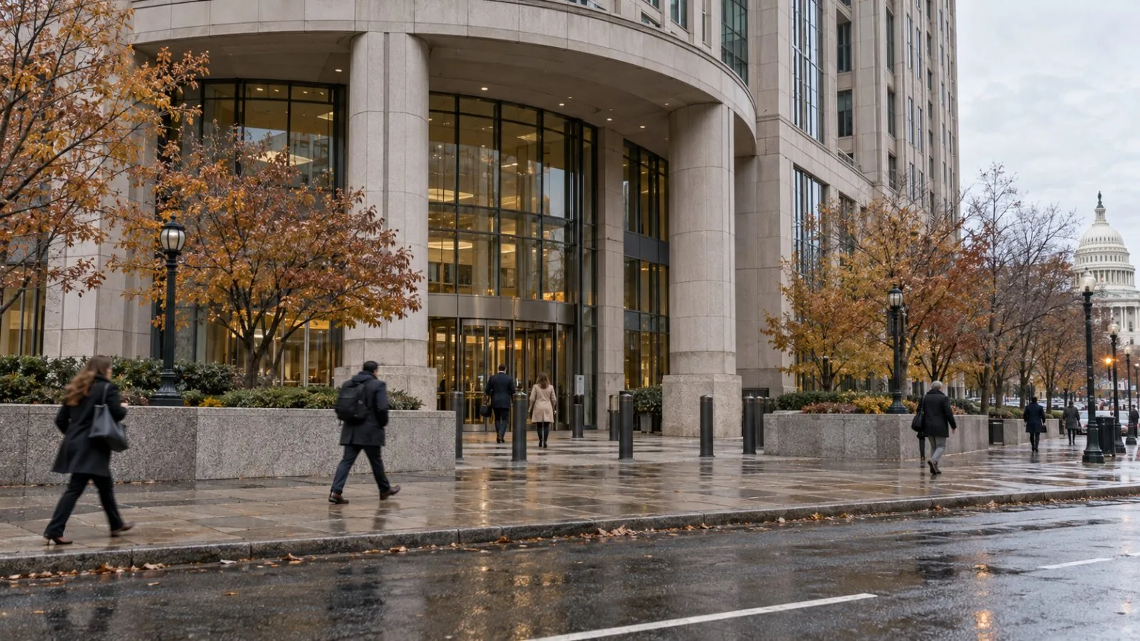 Pedestrians pass the Commodity Futures Trading Commission headquarters in Washington, D.C. / EconoTimes.ai