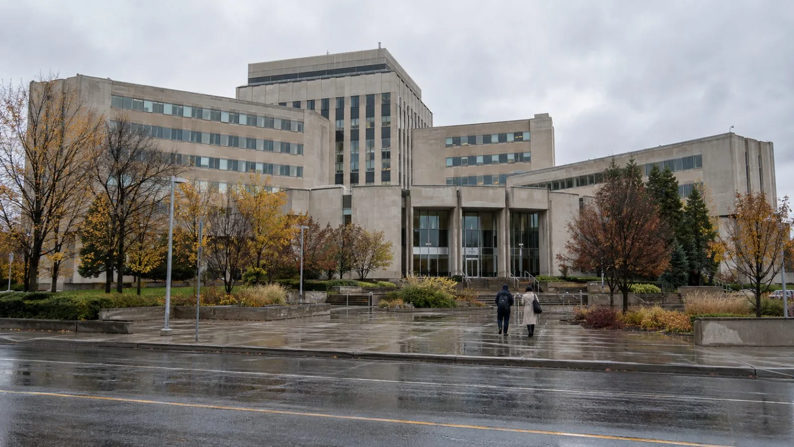 Environment and Climate Change Canada headquarters stands among autumn trees in Gatineau, Quebec, Canada. / EconoTimes.ai