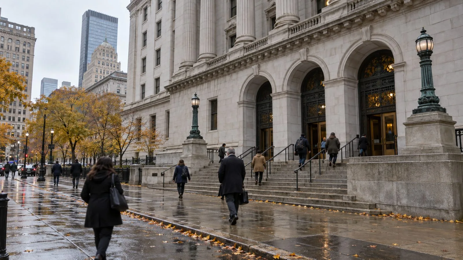 A visitor approaches the Joseph F. Weis Jr. U.S. Courthouse in Pittsburgh, Pennsylvania. / EconoTimes.ai