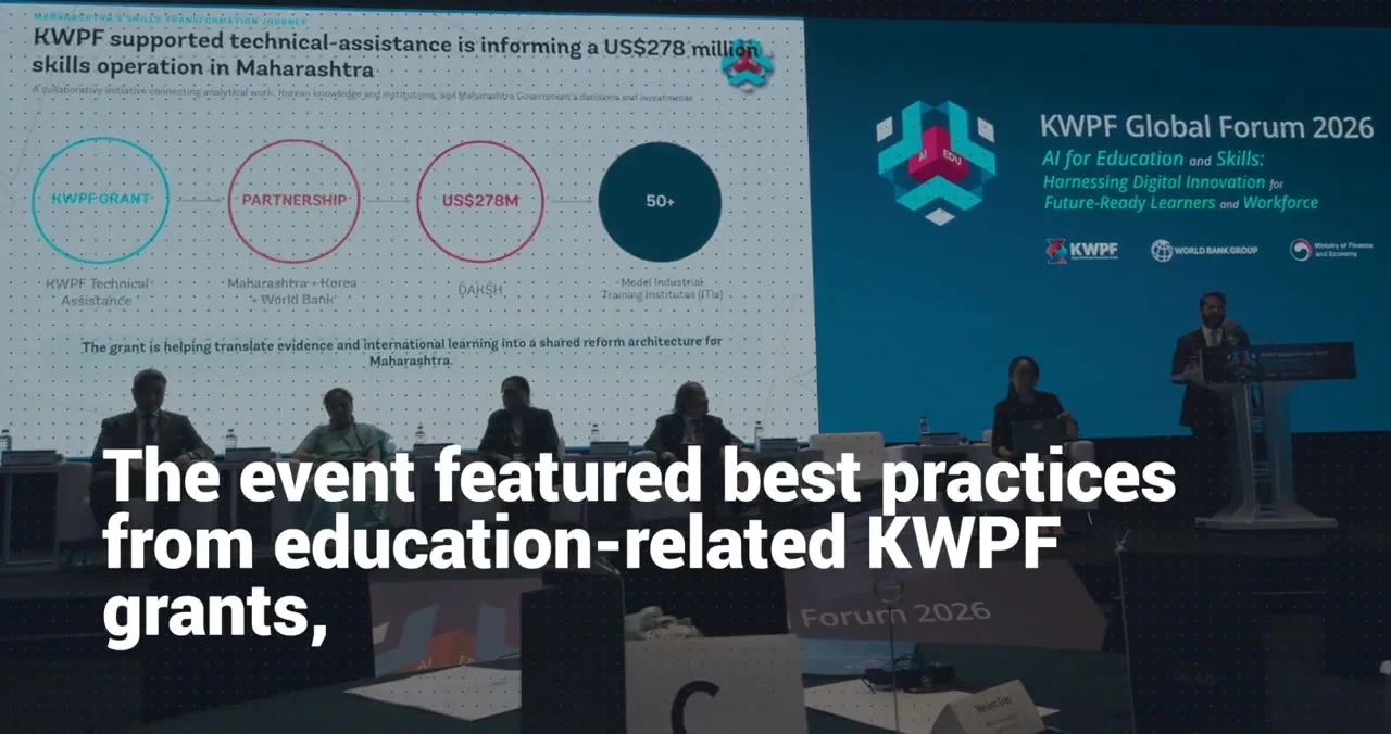 World Bank Group broadcast. (Screen grab)