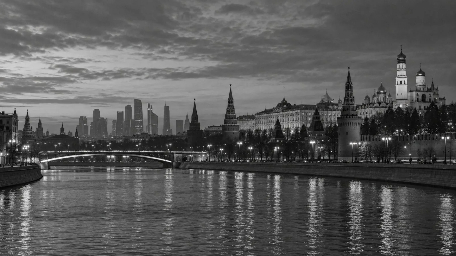 Moscow's skyline rises above the Moskva River in the first light of morning. (AI-generated image / EconoTimes)