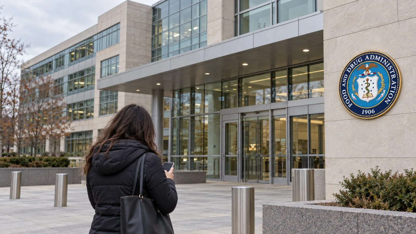 The FDA’s White Oak campus stands in Silver Spring, Maryland, on an overcast morning. / EconoTimes.ai