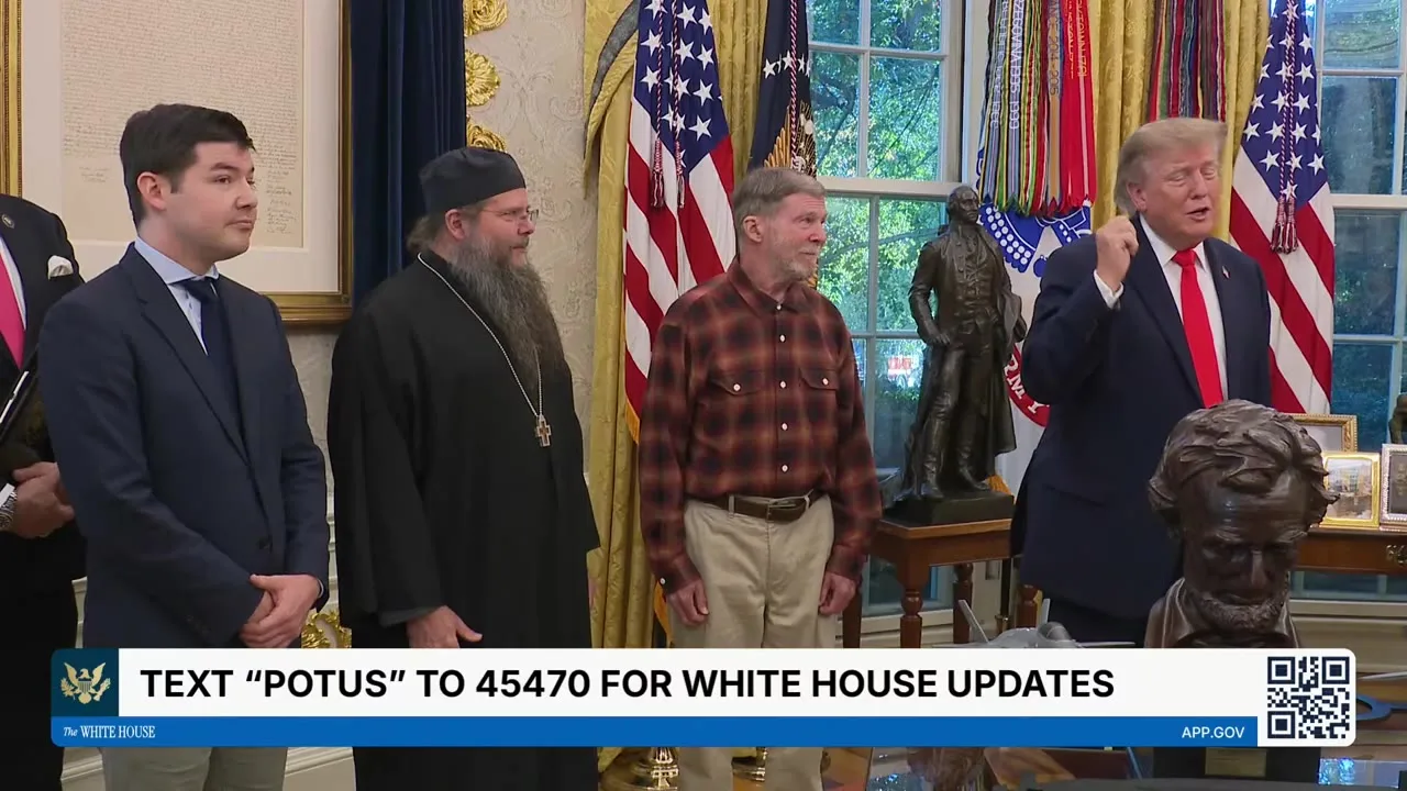 The White House broadcast. (Screen grab)