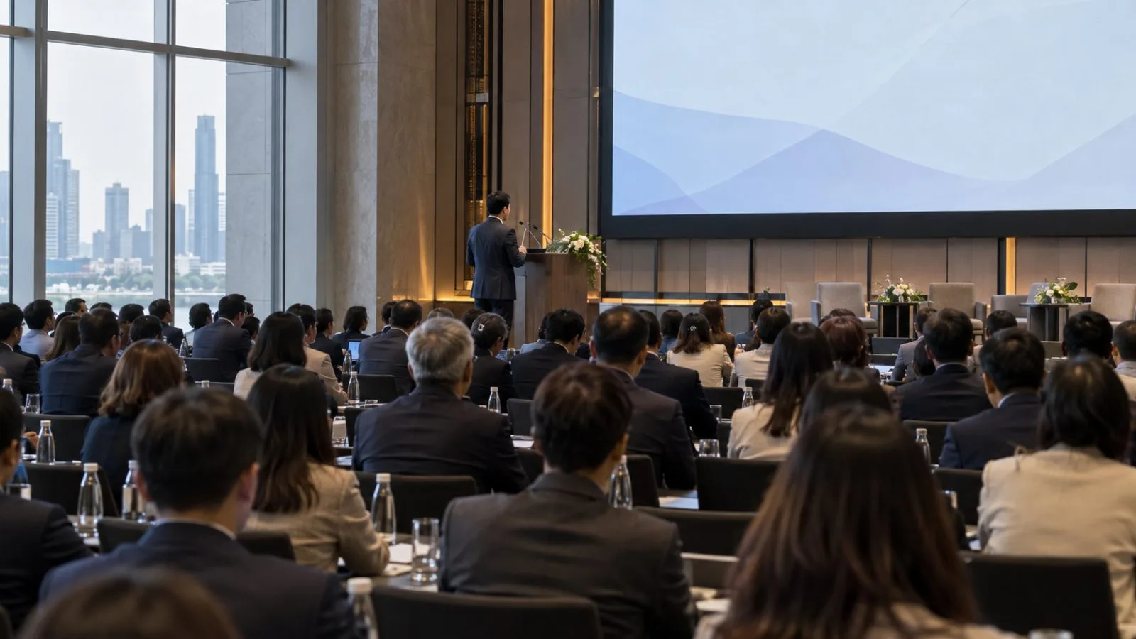 An official speaks at an energy industry symposium in Bangkok, Thailand (AI-generated image / EconoTimes)