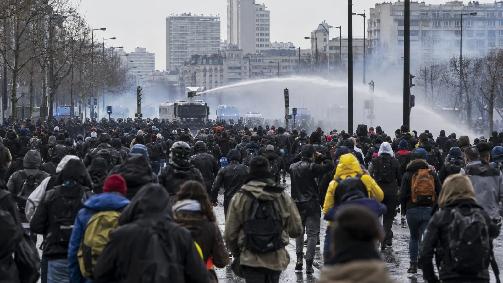 Demonstrators gather near Porte de Vincennes during a march in Paris, France (AI-generated image / EconoTimes)
