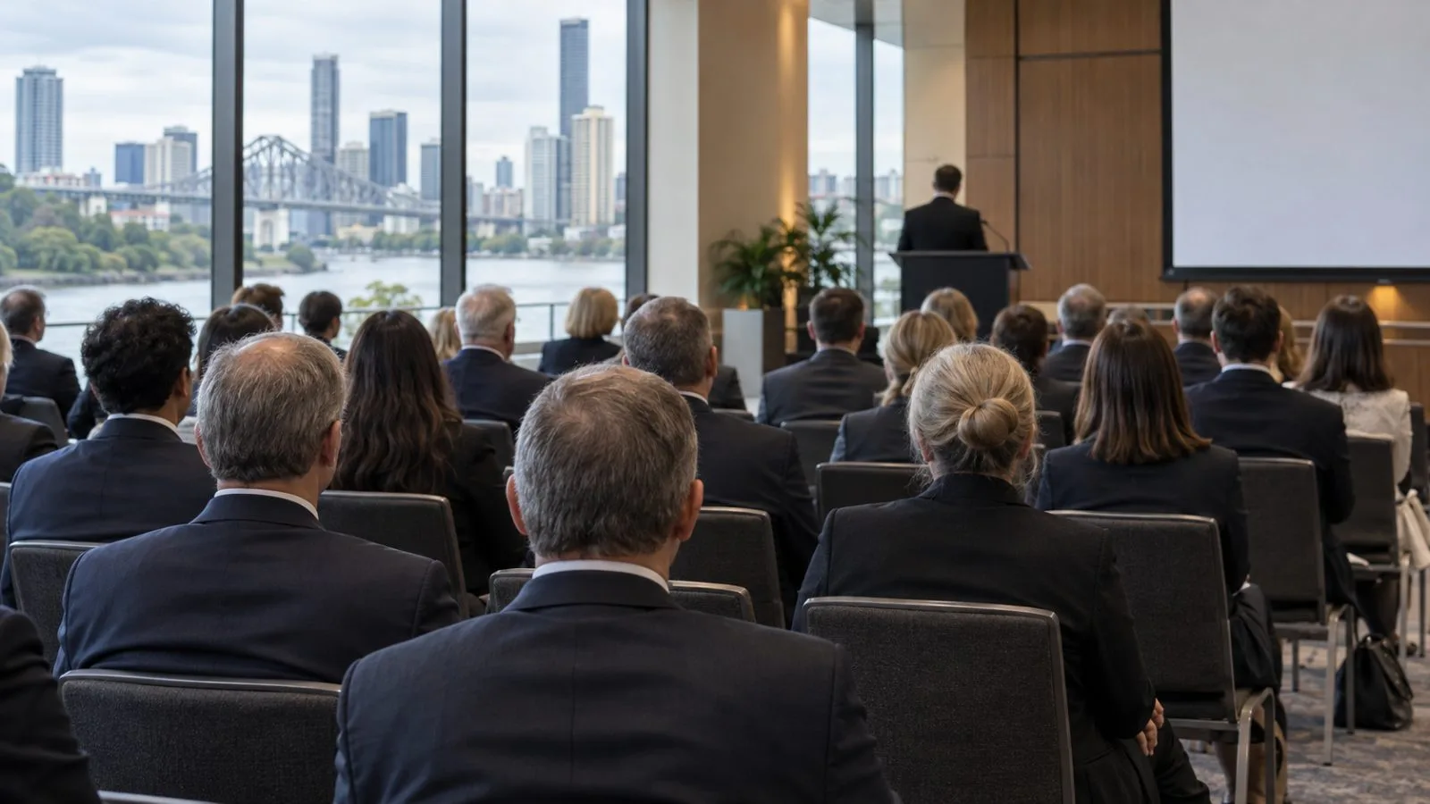 Judicial officers attend a conference session in Brisbane, Australia. (AI-generated image / EconoTimes)