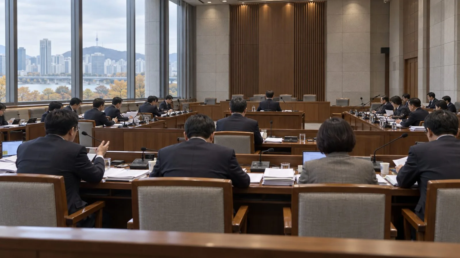 Committee members sit during an audit at South Korea’s National Assembly in Seoul / EconoTimes.ai