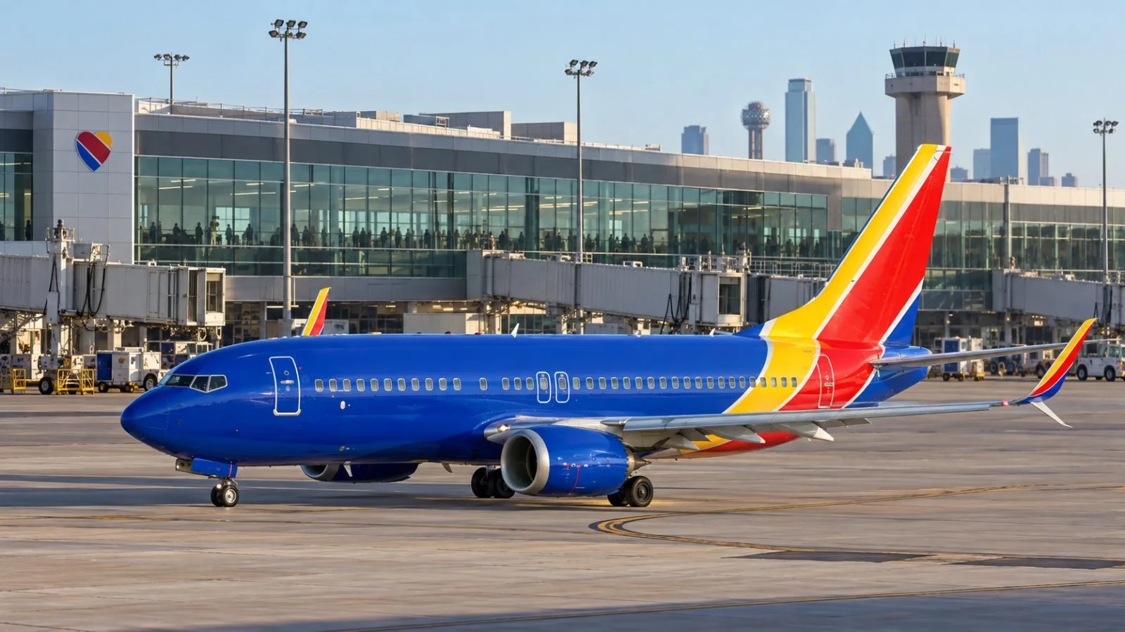 Travelers board a passenger aircraft at Dallas Love Field in Dallas, Texas / EconoTimes.ai