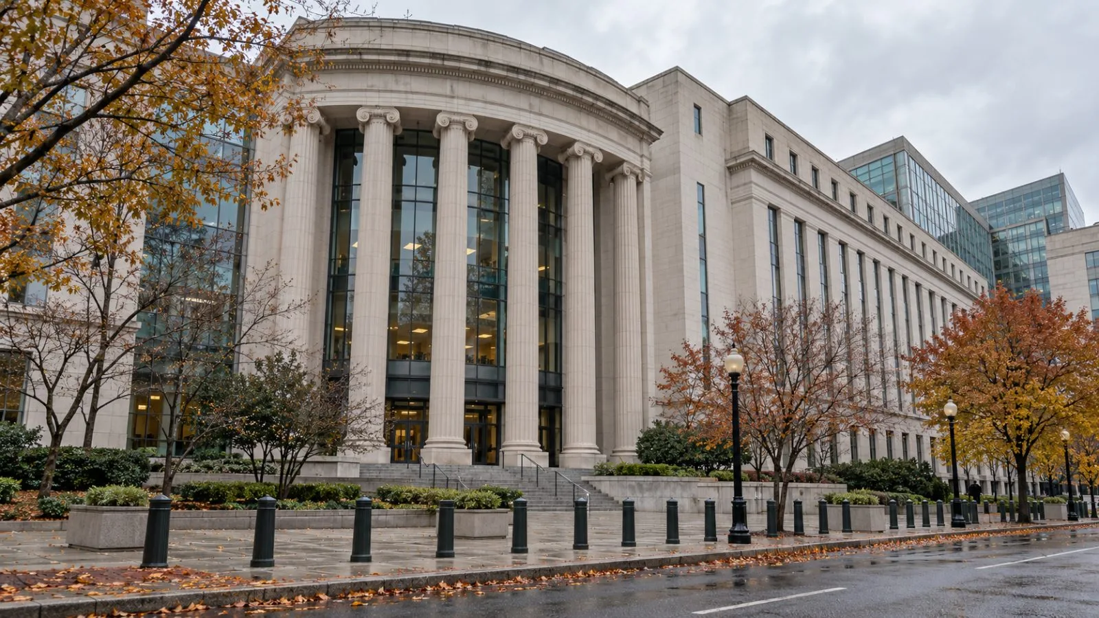 The U.S. Securities and Exchange Commission headquarters stands beneath an overcast sky in Washington, D.C. / EconoTimes.ai