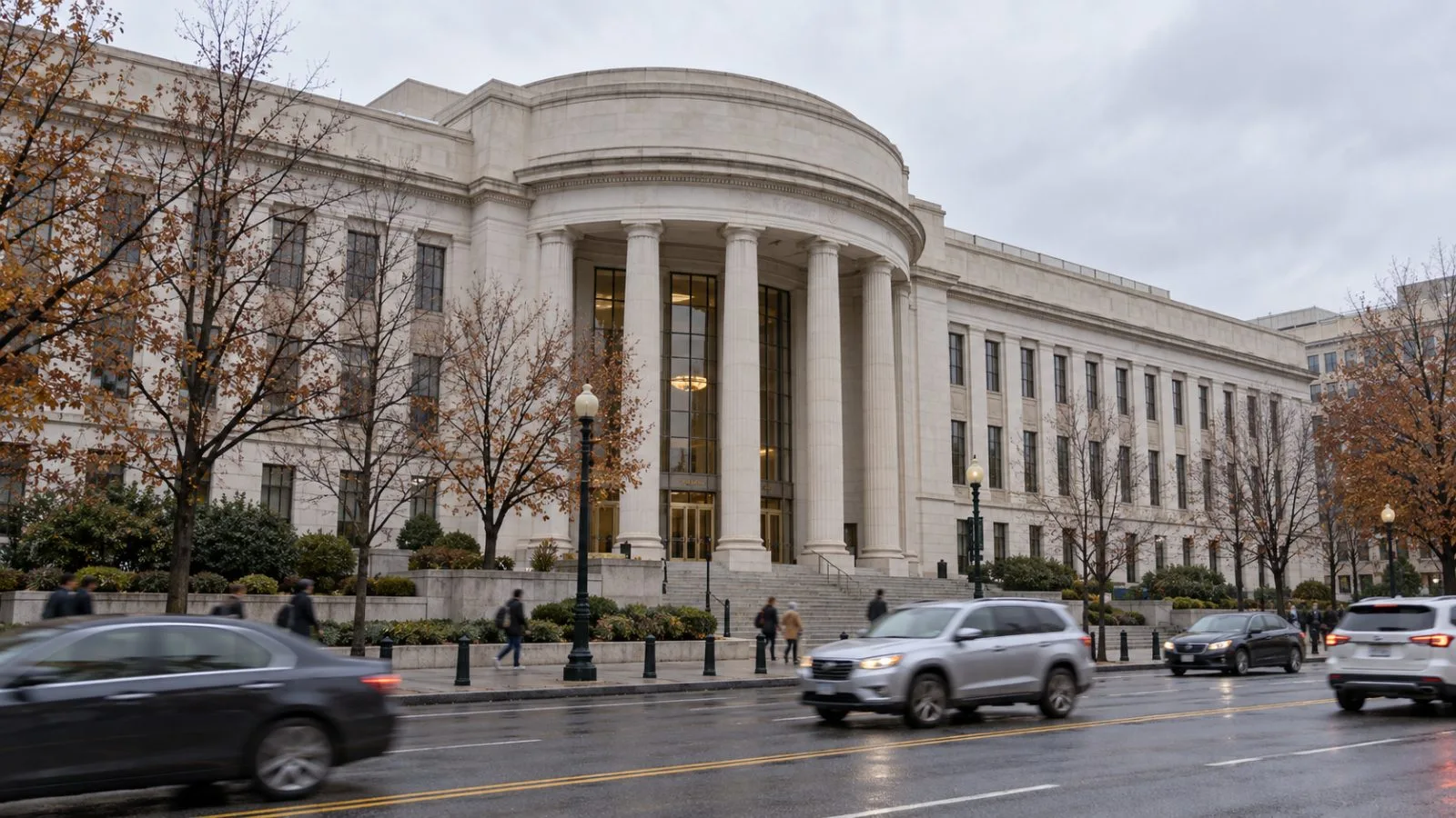 Traffic passes the U.S. Securities and Exchange Commission headquarters in Washington, D.C. / EconoTimes.ai