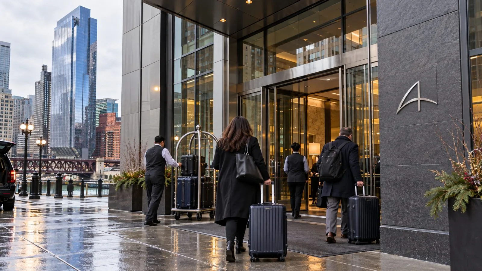 Pedestrians pass the planned StandardX Times Square site on West 45th Street in Manhattan. / EconoTimes.ai
