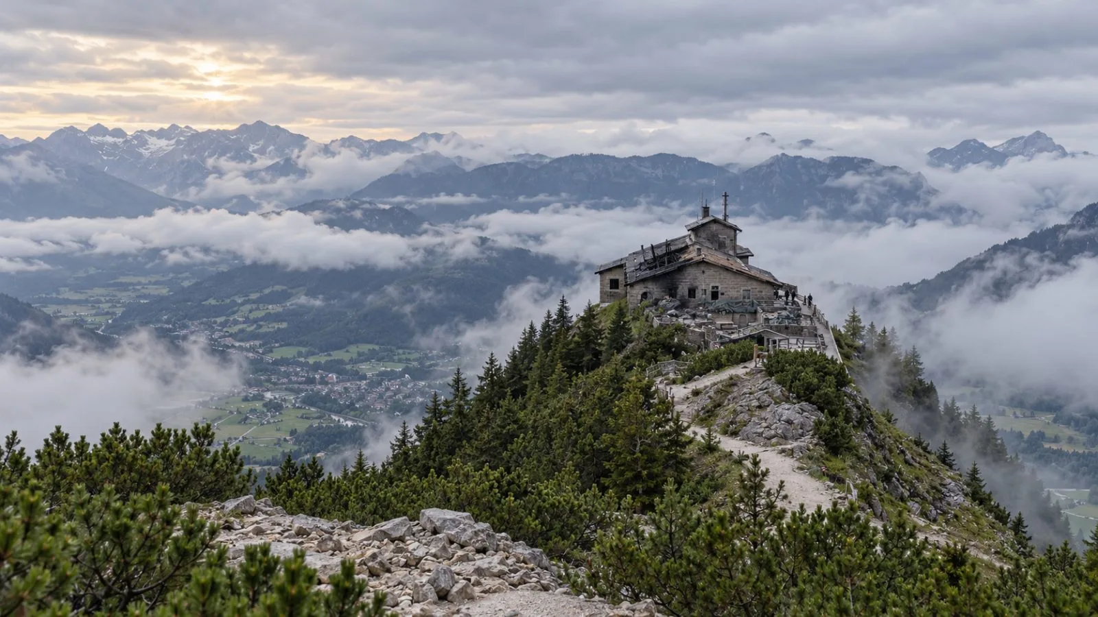 The Kehlsteinhaus stands on a mountain above Berchtesgaden in Bavaria. / EconoTimes.ai
