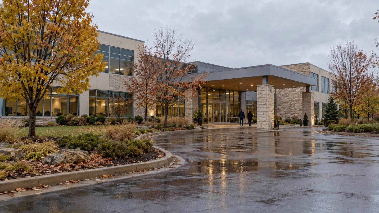 Vylor’s low-rise headquarters campus sits in Johnston, Iowa. (AI-generated image / EconoTimes)