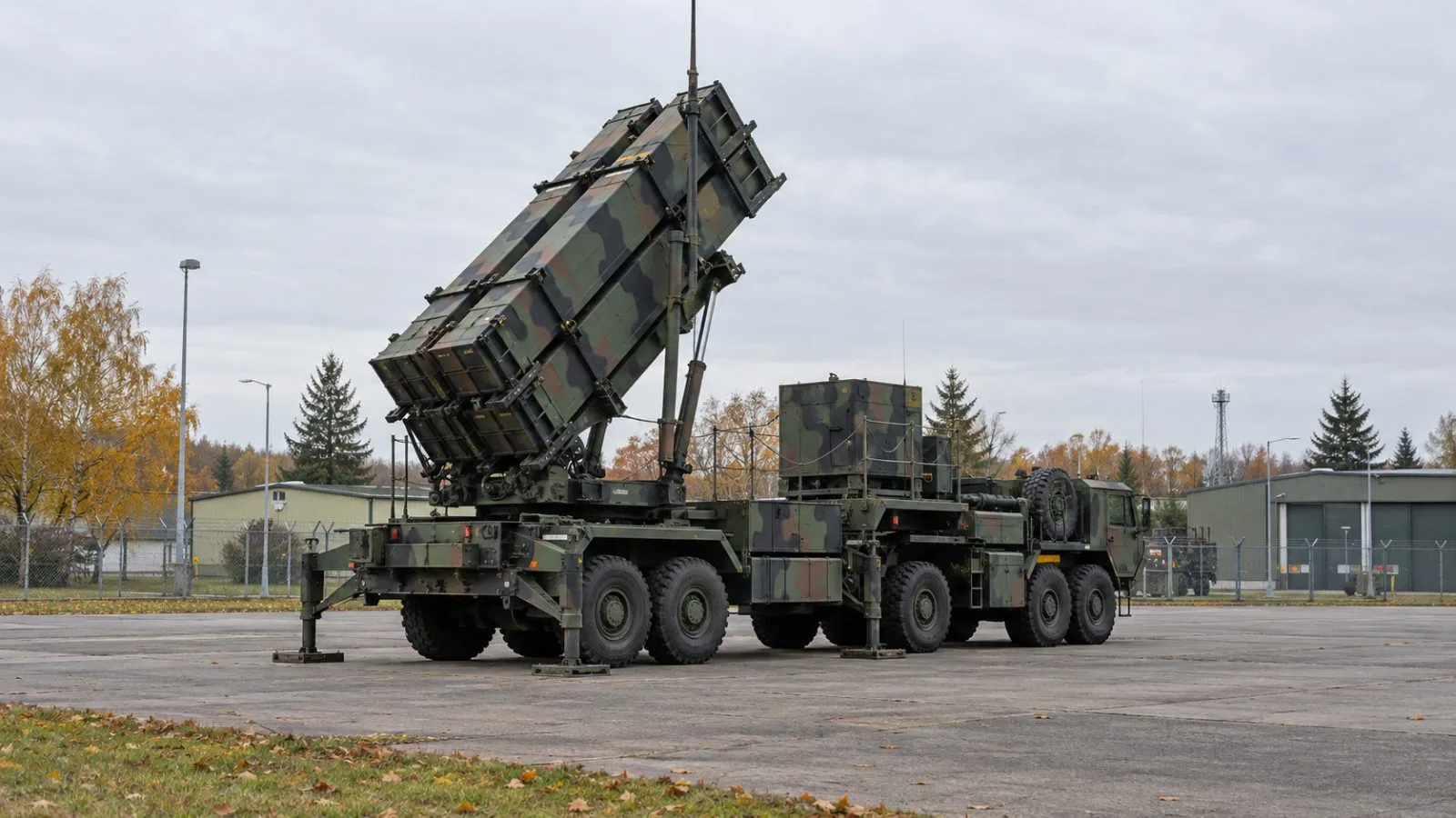 A Patriot missile launcher stands at an army base in Sochaczew, Poland. (AI-generated image / EconoTimes)