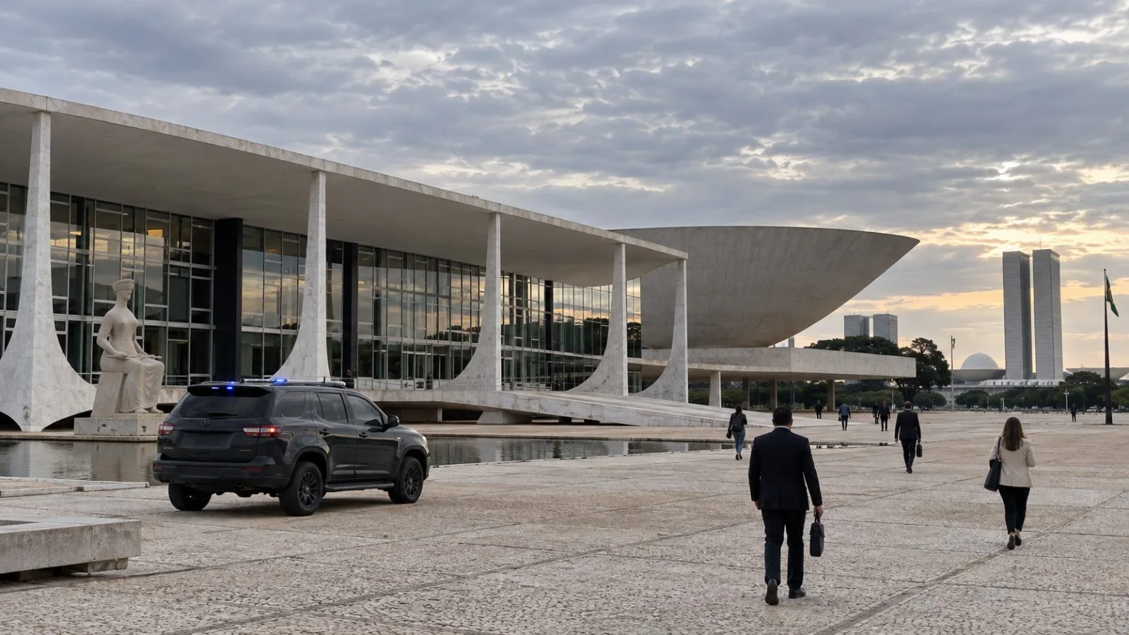 Brazil's Supreme Federal Court stands at Praça dos Três Poderes in Brasília. (AI-generated image / EconoTimes)