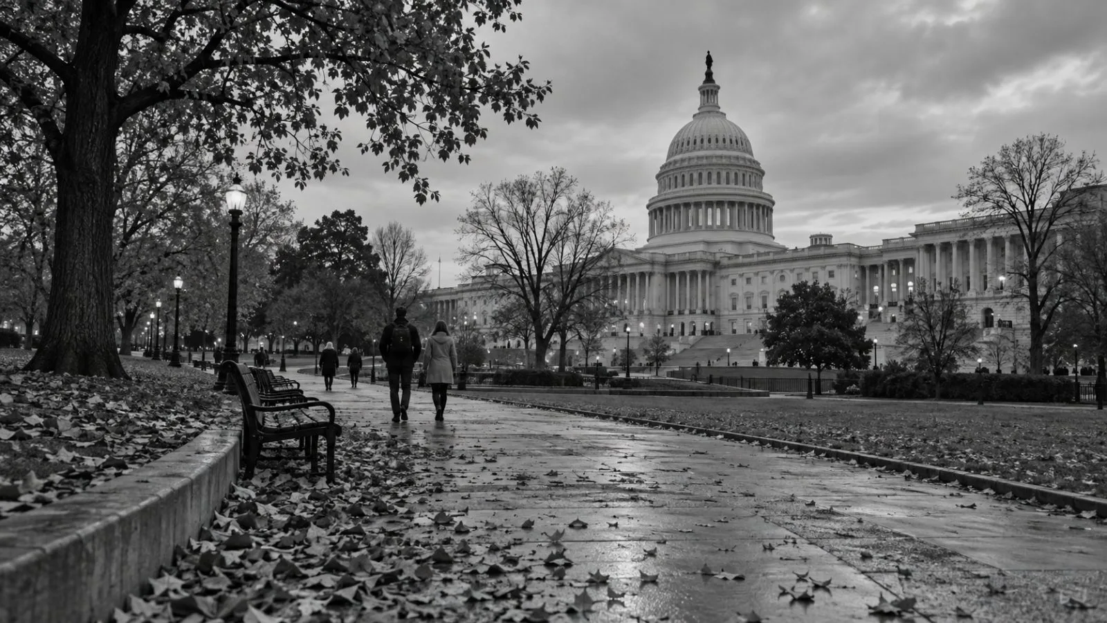 Visitors walk along the grounds near the U.S. Capitol in Washington, D.C. (AI-generated image / EconoTimes)