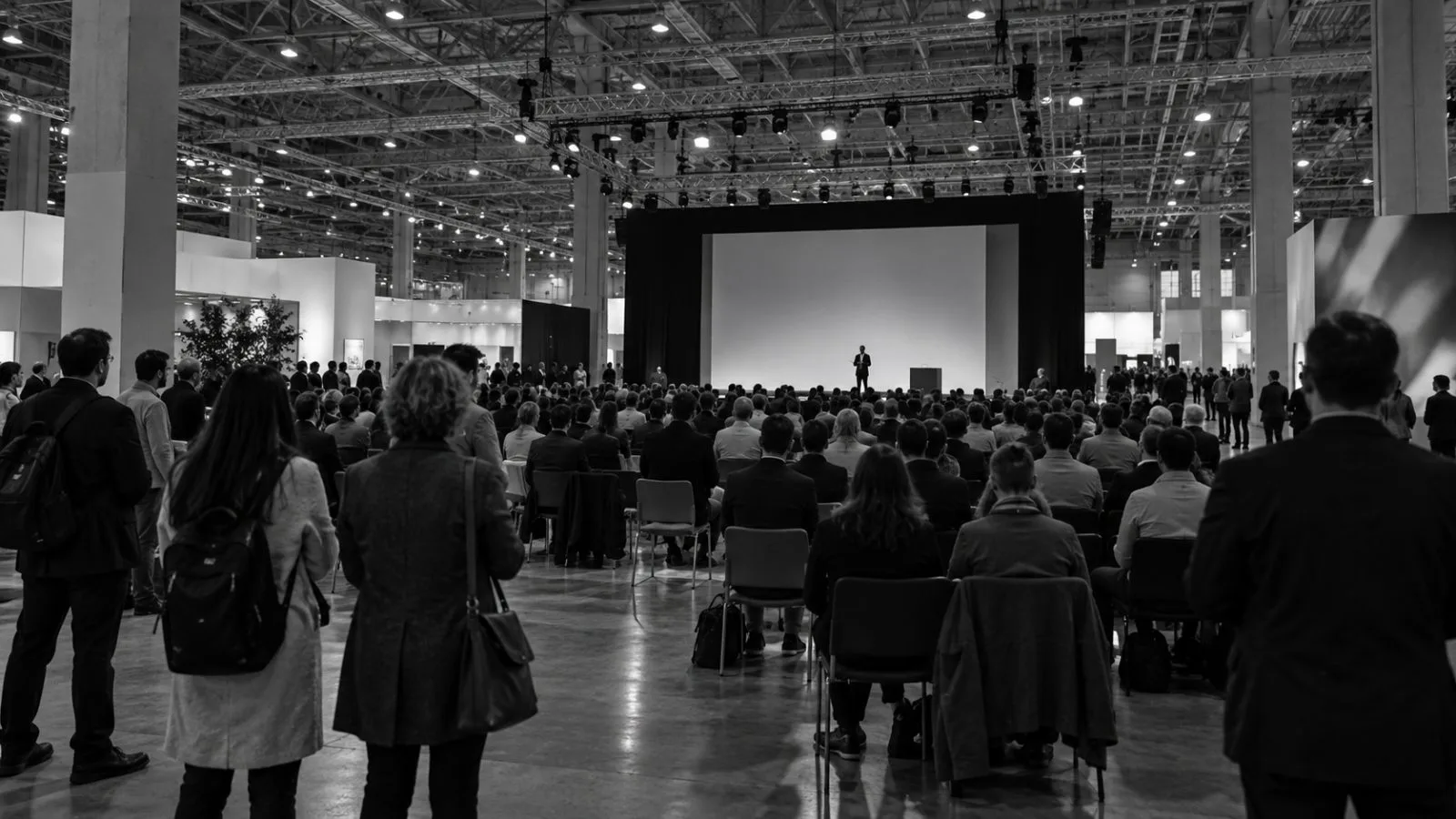 Attendees listen during a business aviation session at the Las Vegas Convention Center in Las Vegas. (AI-generated image / EconoTimes)