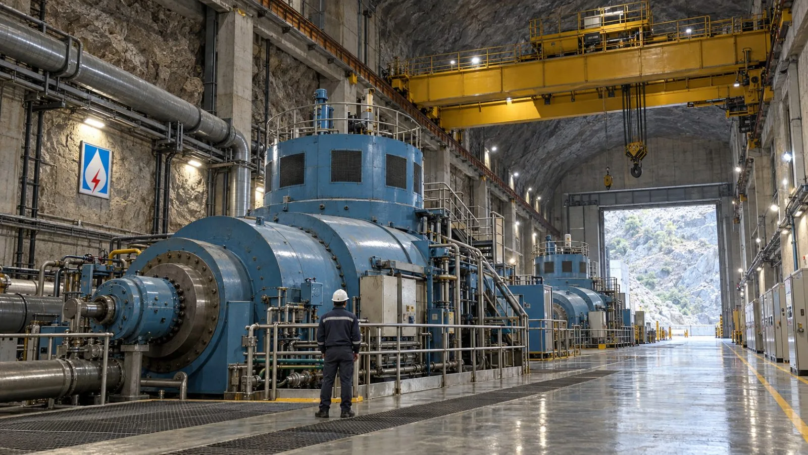 A turbine hall at Nathpa Jhakri Hydro Power Station near Jhakri, Himachal Pradesh. / EconoTimes.ai