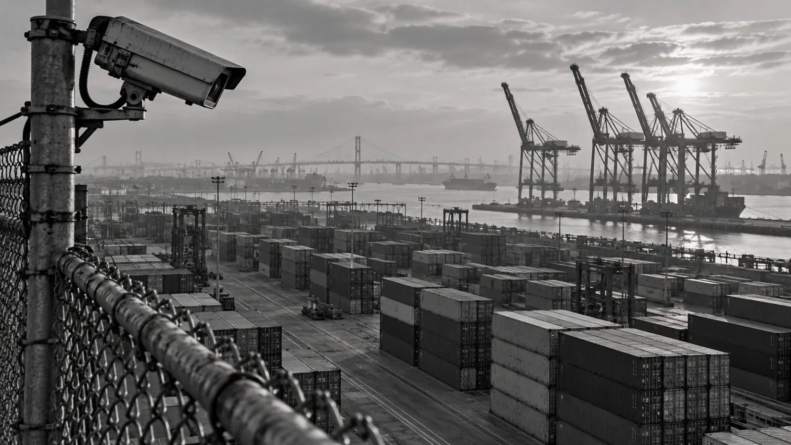 Container cranes rise above cargo stacks at the Port of Los Angeles in San Pedro, California. (AI-generated image / EconoTimes)