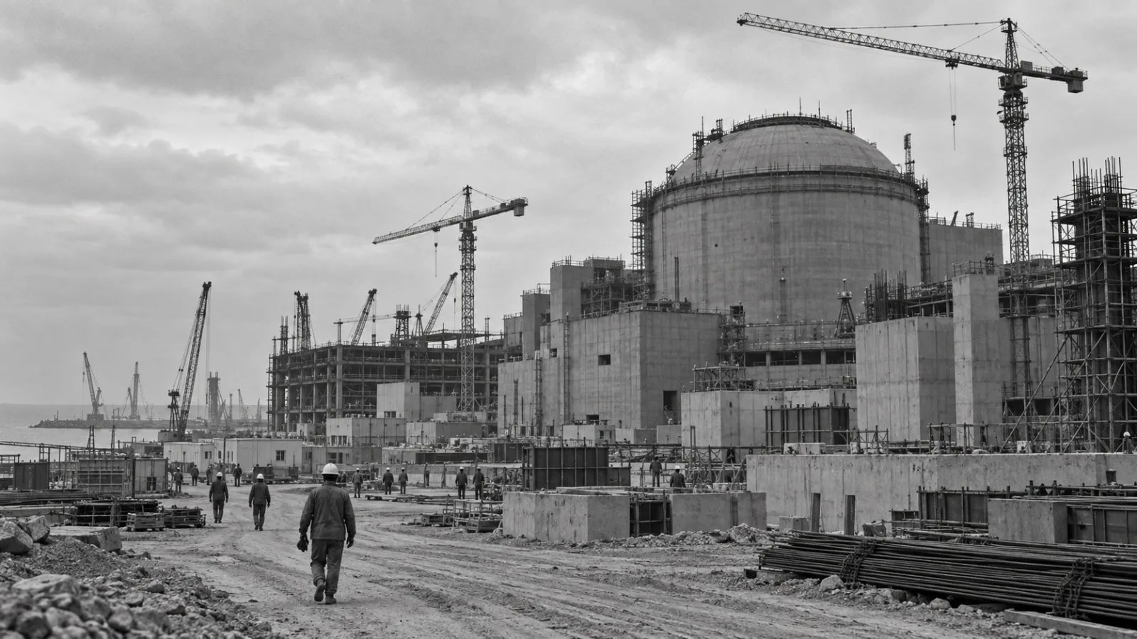 A floating nuclear power plant sits moored at the port in Pevek, Russia. / EconoTimes.ai