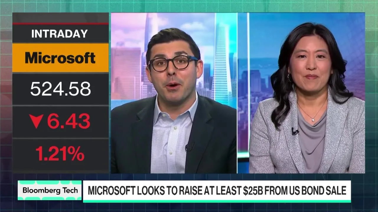 Bloomberg Technology broadcast. (Screen grab)