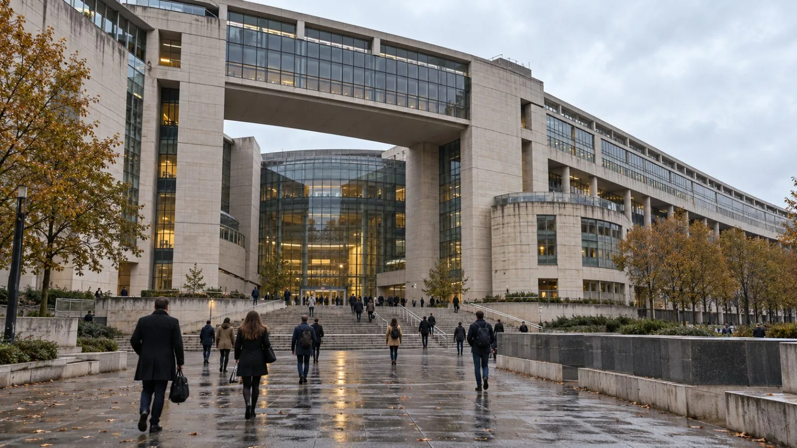 The French National Assembly stands in Paris beneath an overcast autumn sky. / EconoTimes.ai