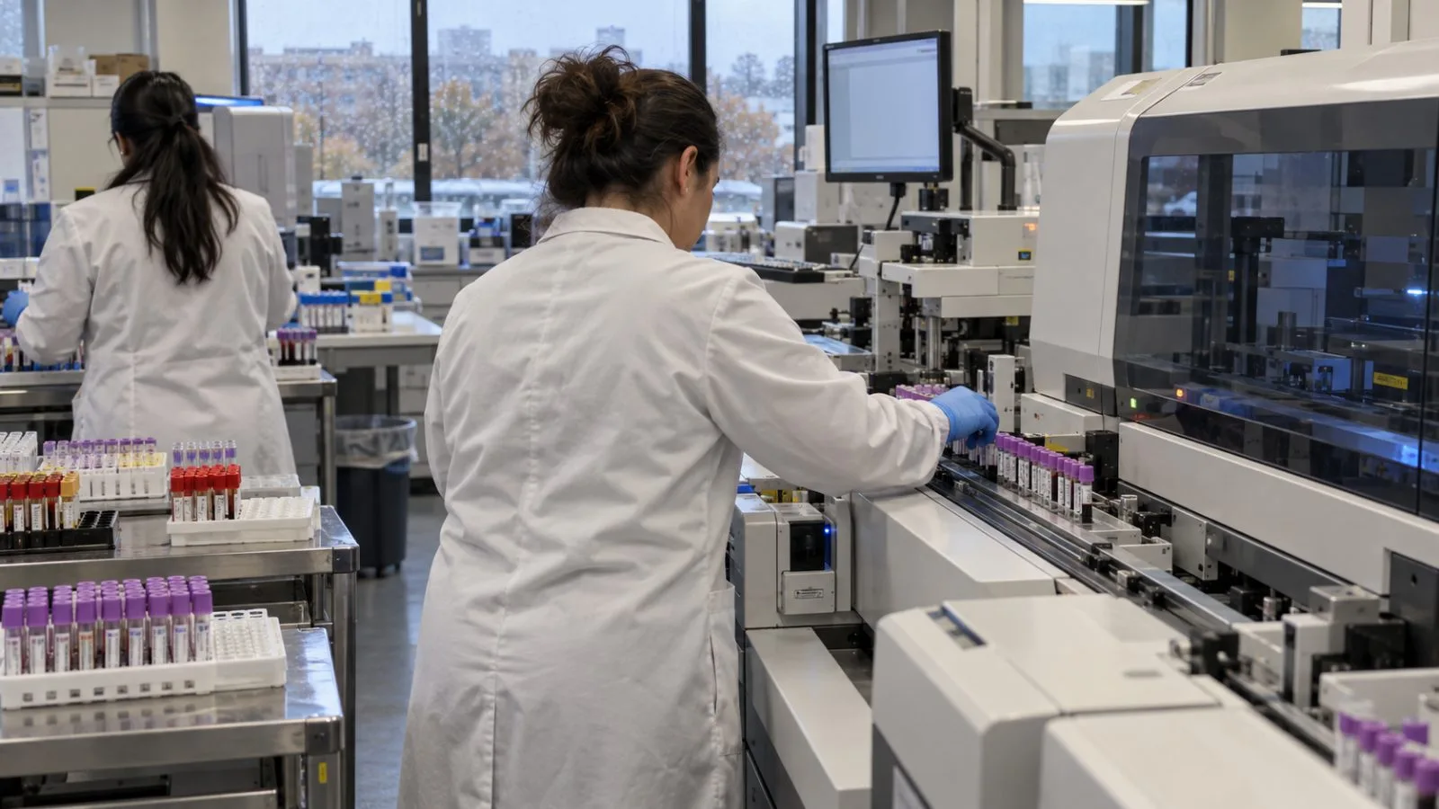 Quest Diagnostics’ headquarters stands beneath overcast skies in Secaucus, New Jersey. / EconoTimes.ai