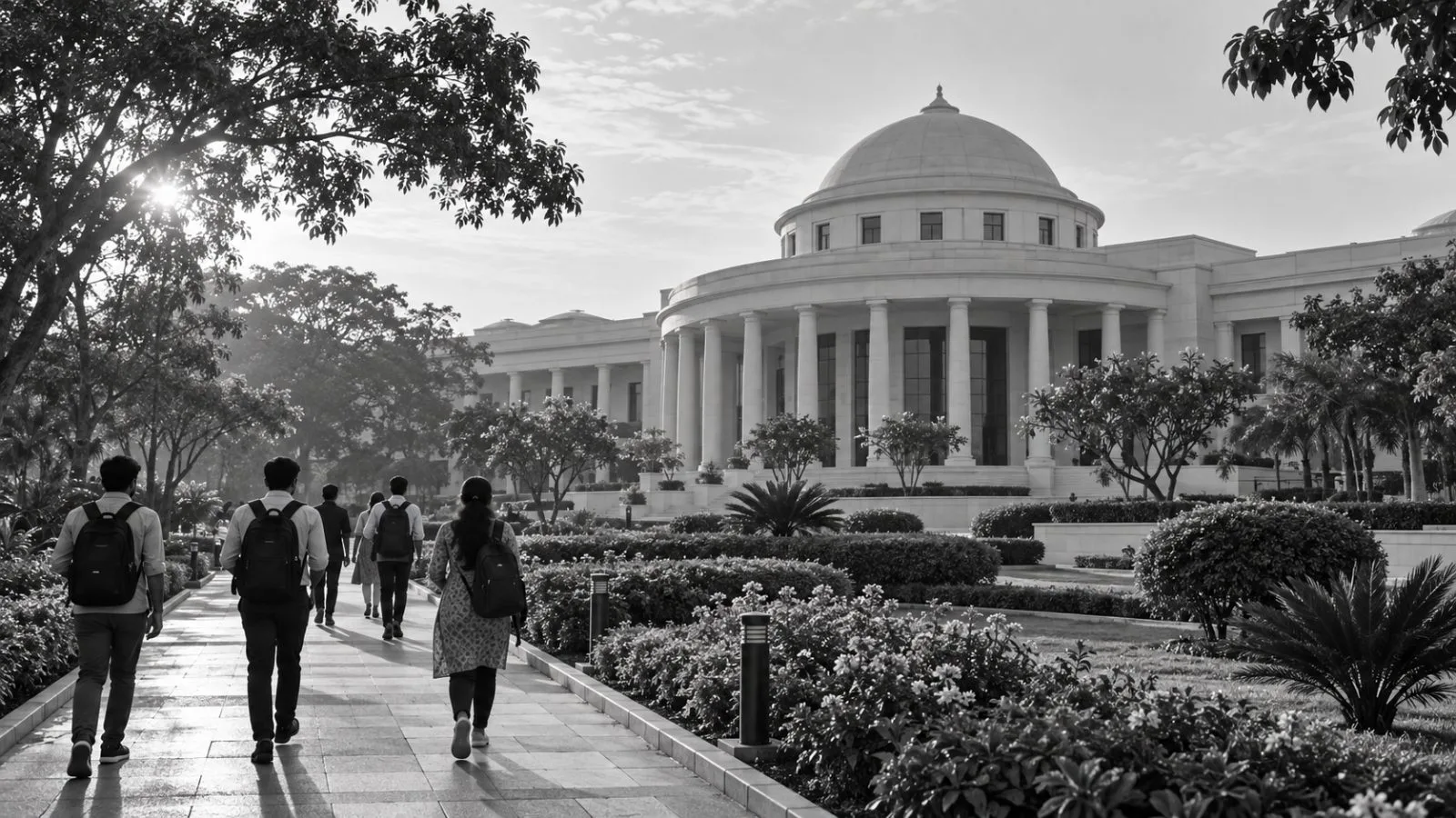 The new development block stands at the Pocharam campus in Hyderabad, India. / TokenPost.ai (mono)
