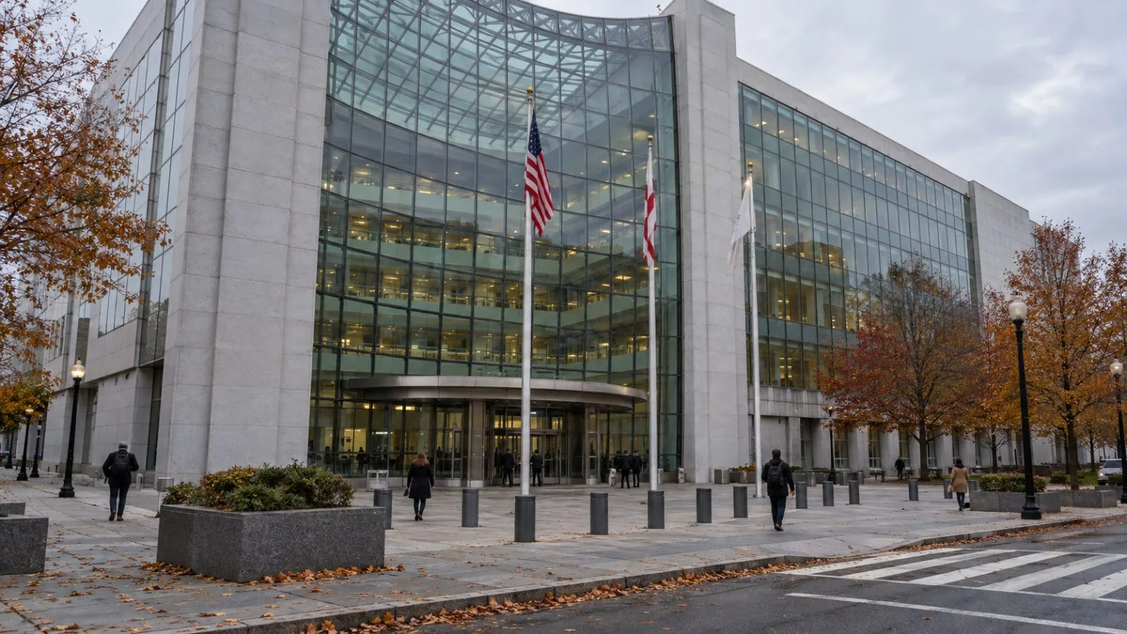 The U.S. Securities and Exchange Commission headquarters stands in Washington, D.C., on an overcast morning. (AI-generated image / EconoTimes)