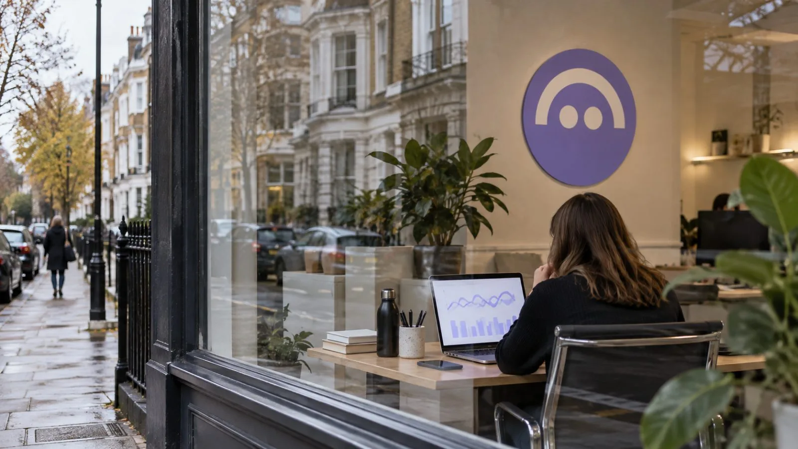The Aave symbol appears in a graphic illustrating cryptocurrency market coverage. / EconoTimes.ai