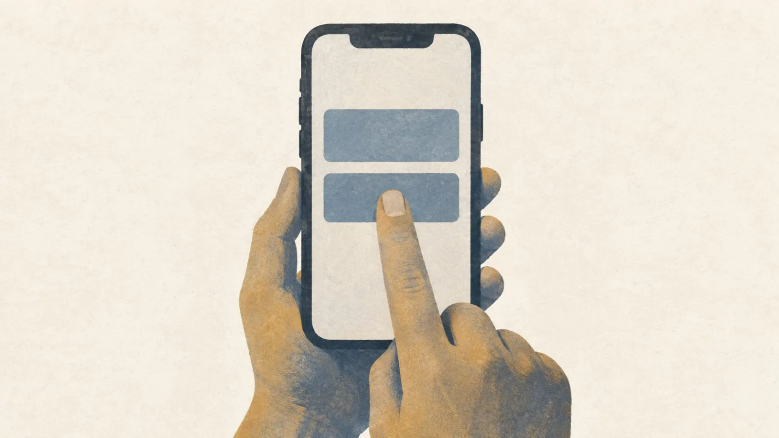 A hand selects one of two similar wallet entries on a smartphone at an unspecified location. (AI-generated image / EconoTimes)