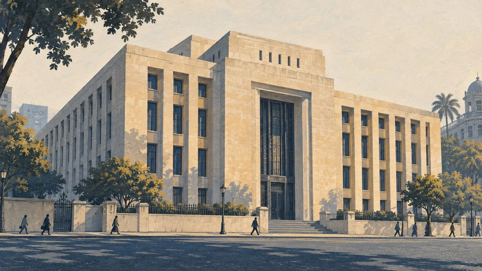 The Reserve Bank of India’s central office stands beside a busy street in Mumbai. / TokenPost.ai