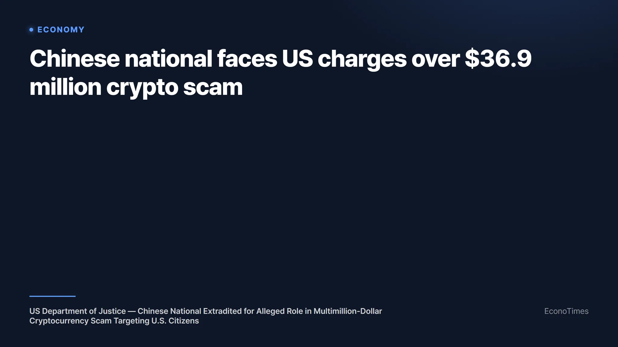 US Department of Justice. (EconoTimes)