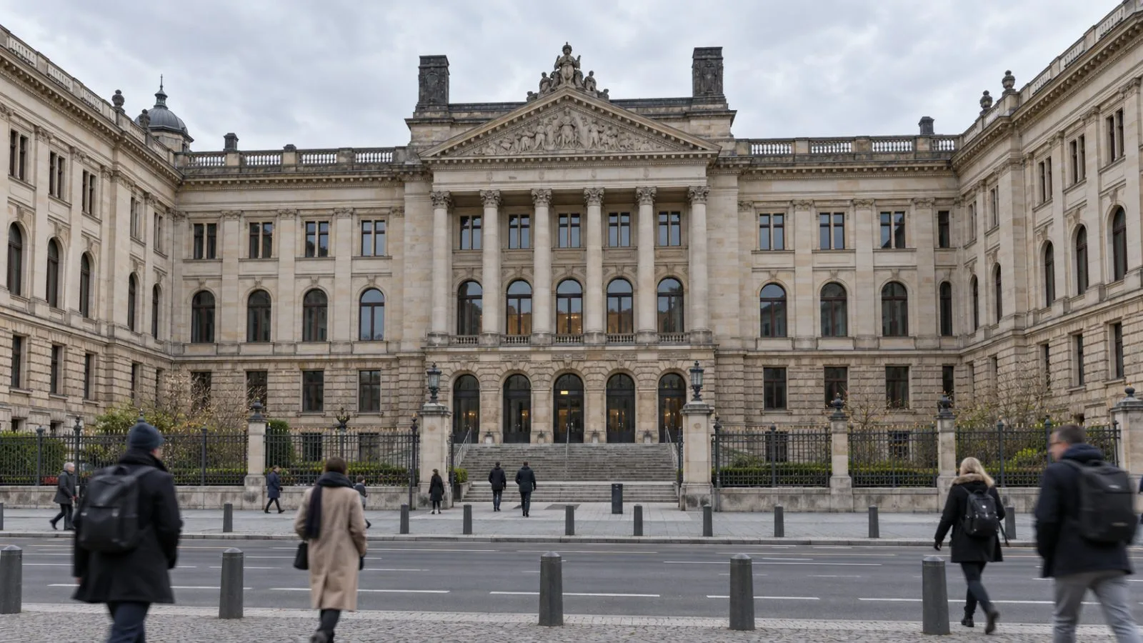 A passerby walks past Germany’s Bundesrat building in Berlin, where the draft awaits approval. (AI-generated image / EconoTimes)