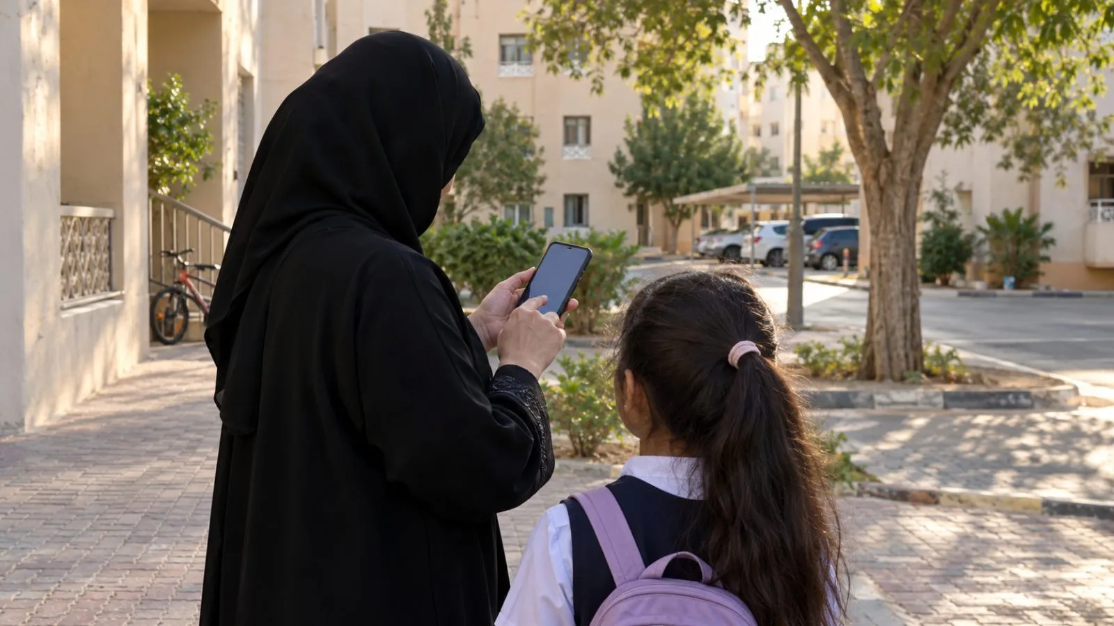 A parent reviews a child’s photo privacy settings at home in Sharjah, United Arab Emirates. / EconoTimes.ai