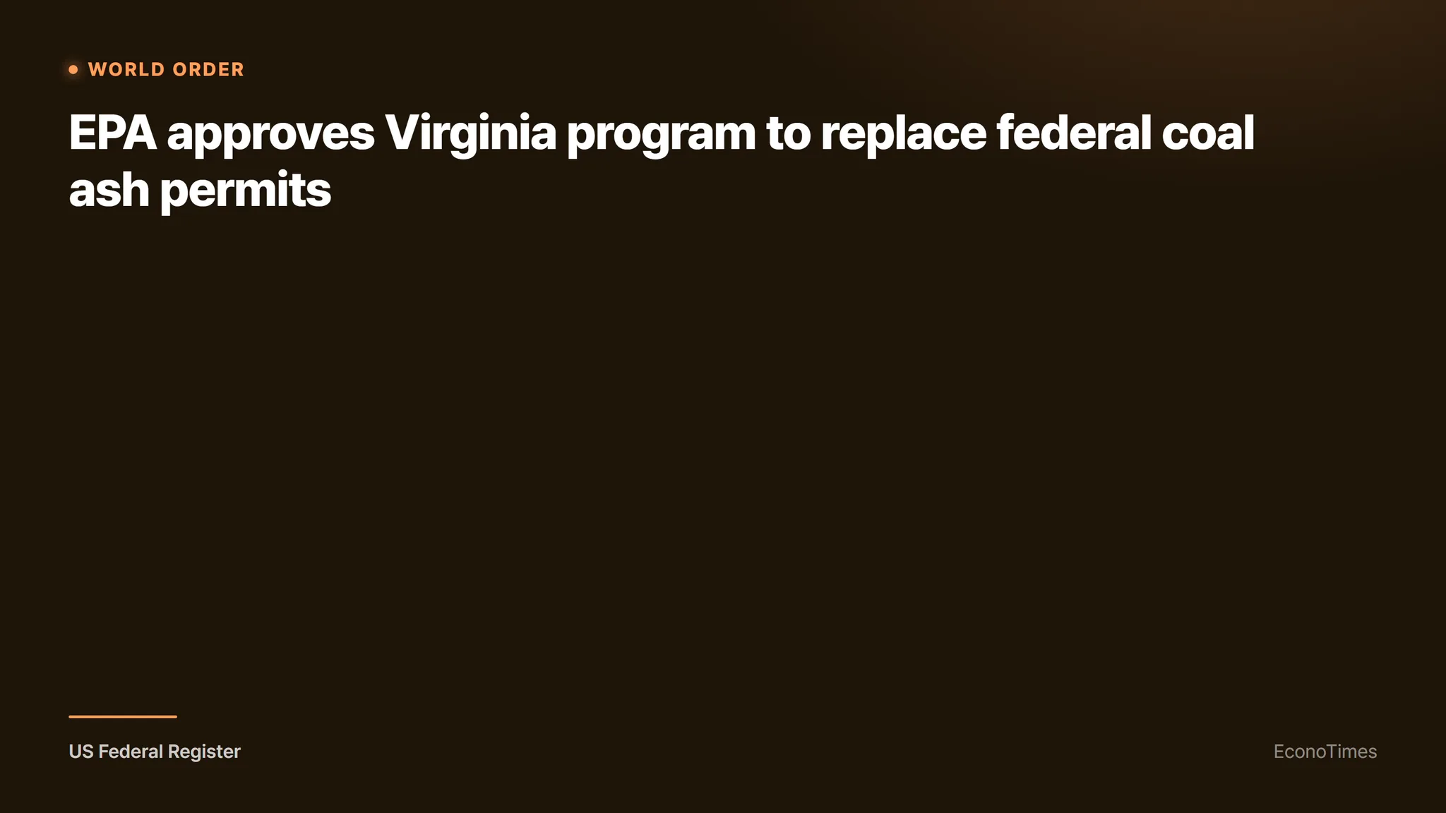 US Federal Register. (EconoTimes)