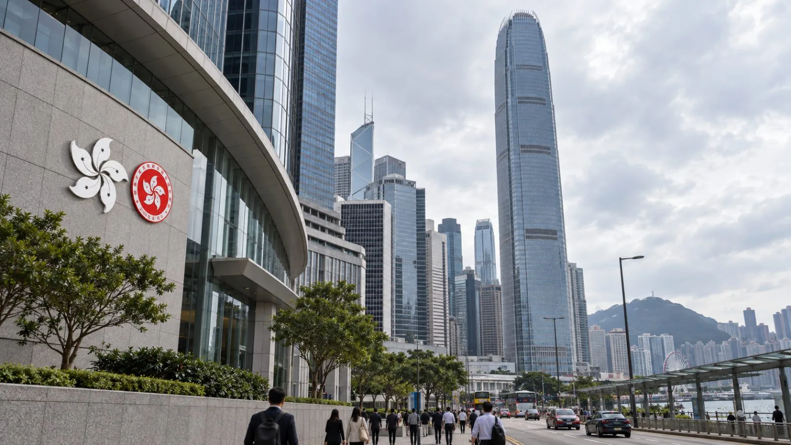Two International Finance Centre rises above the streets of Central, Hong Kong. / EconoTimes.ai