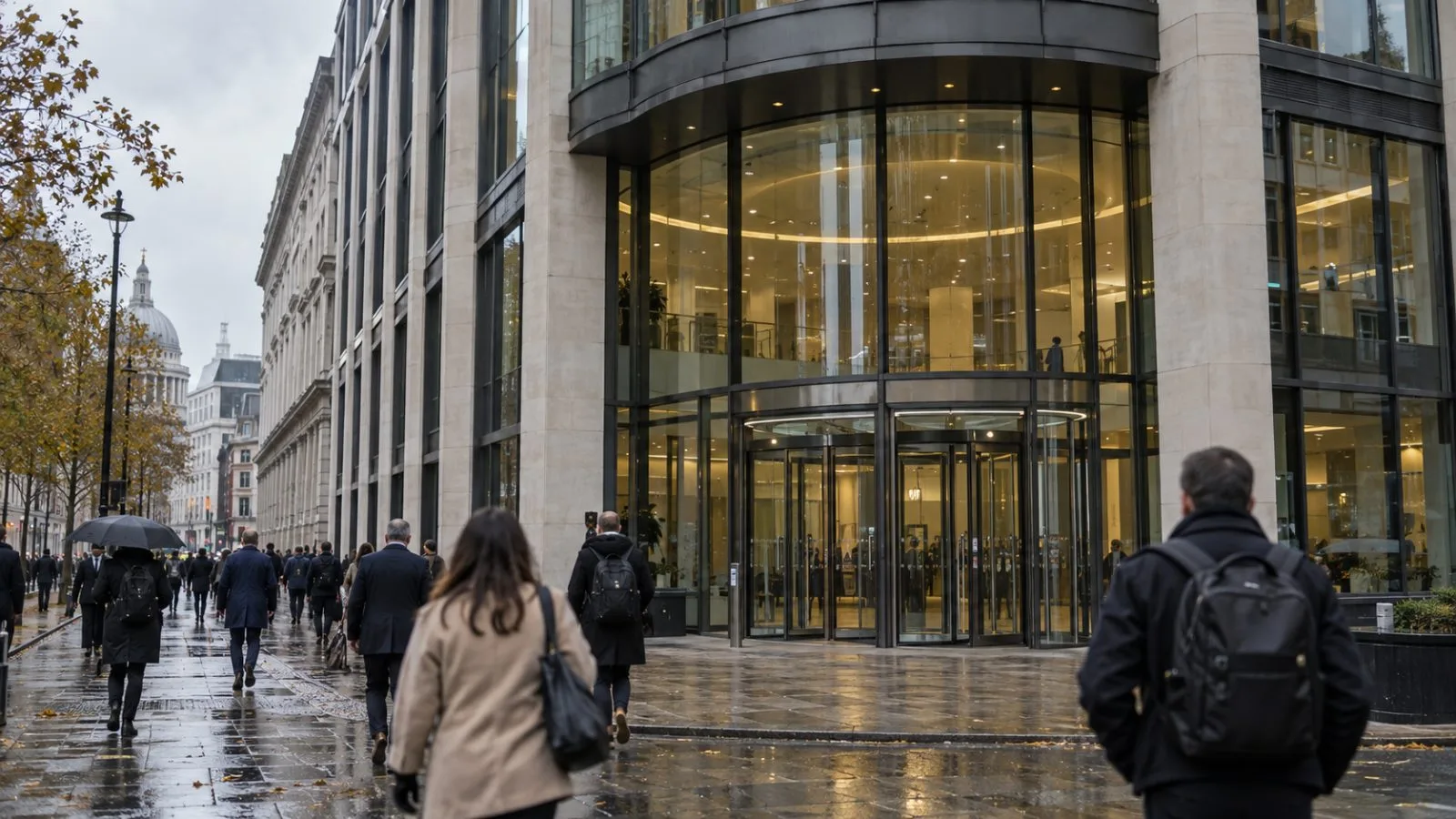 Pedestrians pass the Competition and Markets Authority's offices in London. (AI-generated image / EconoTimes)