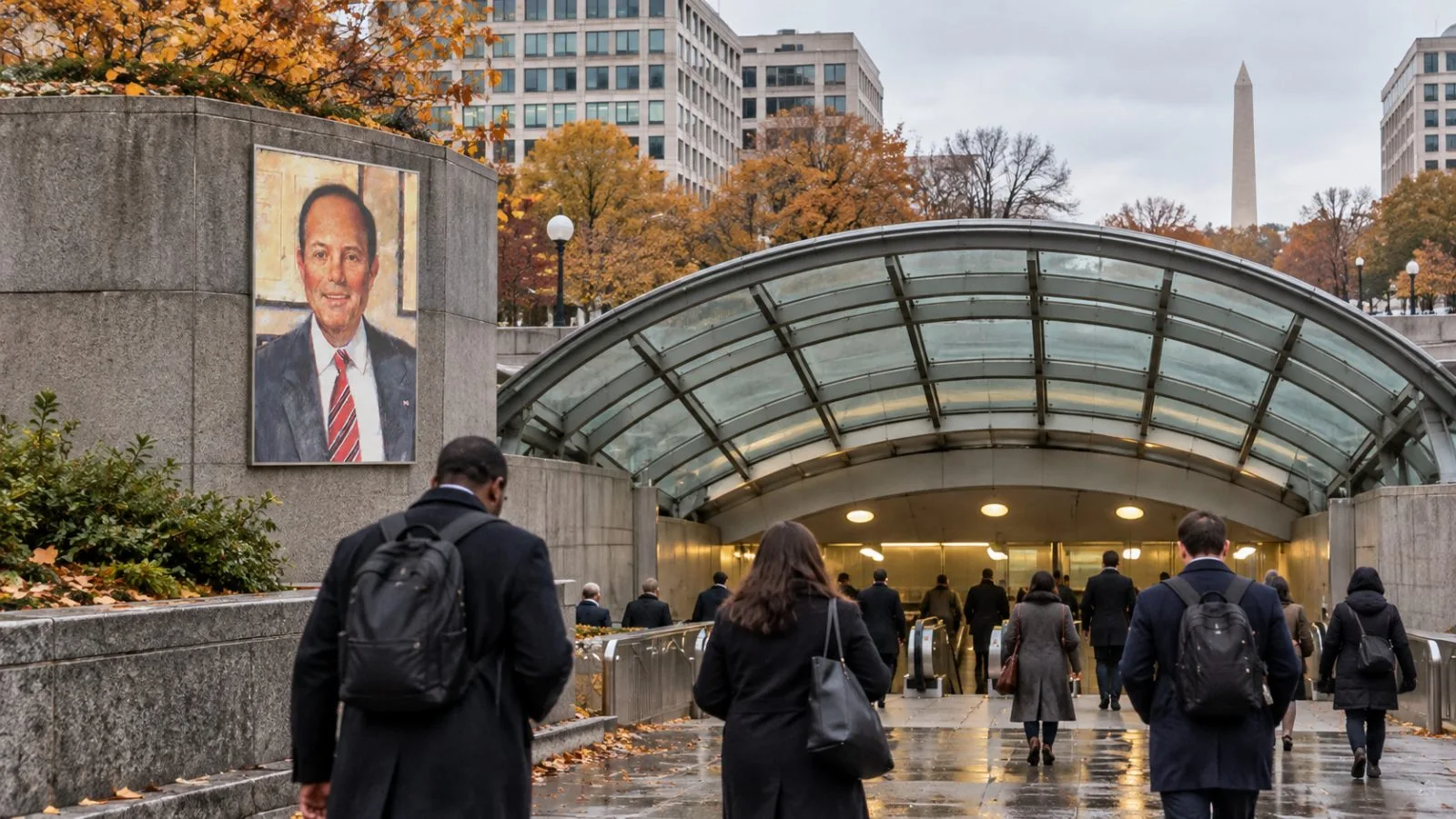 Morning commuters descend into L'Enfant Plaza Metro station in Washington, D.C. / EconoTimes.ai