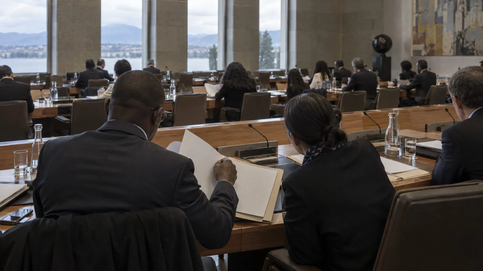 Delegates meet at the World Trade Organization headquarters in Geneva, Switzerland. / EconoTimes.ai