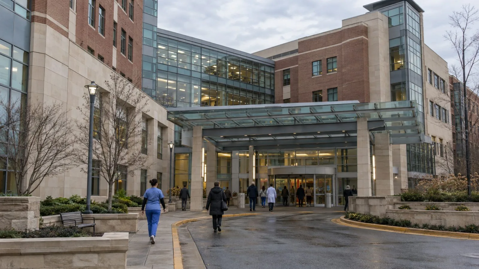 Patients enter MedStar Georgetown University Hospital in Washington on an overcast morning. (AI-generated image / EconoTimes)